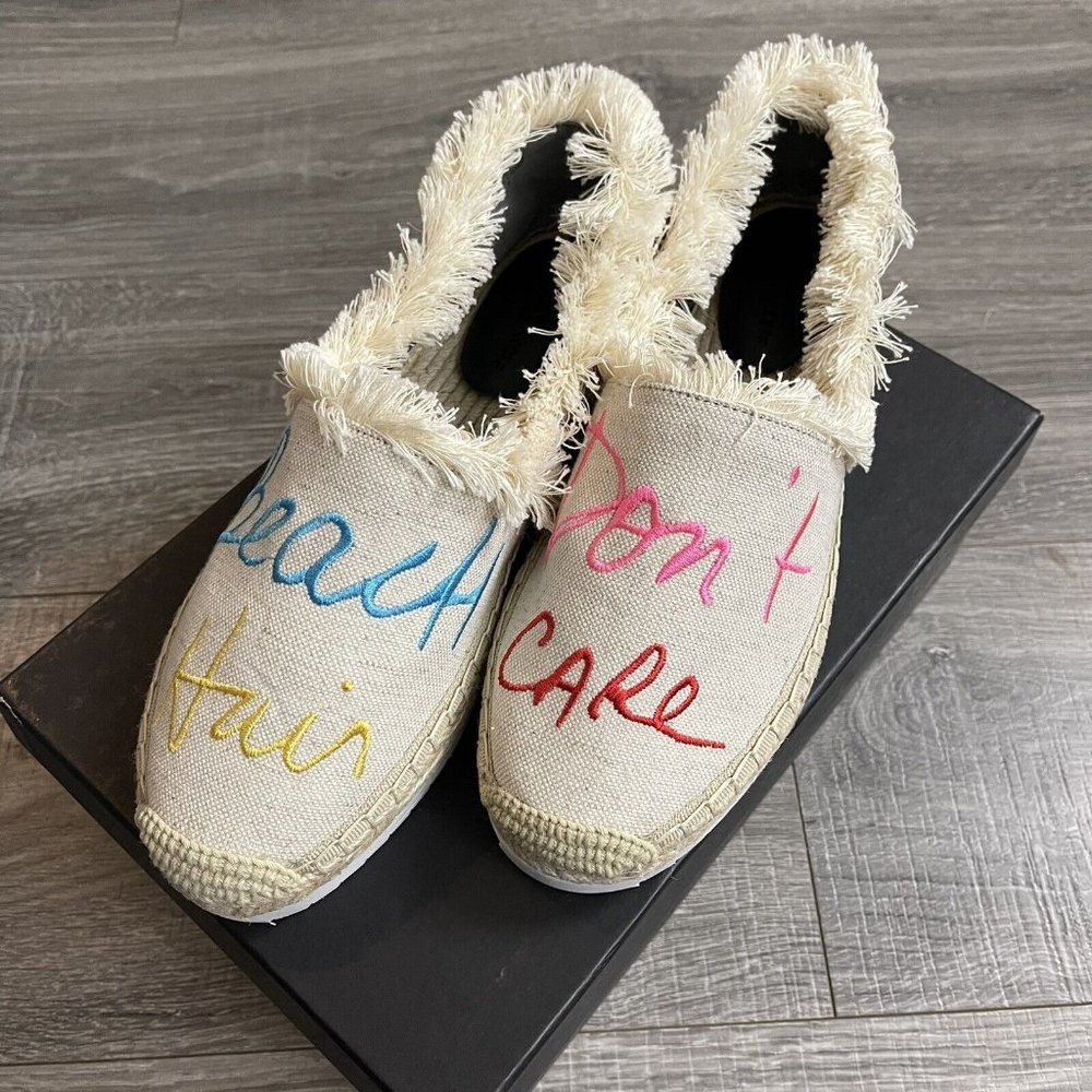 NIB Rebecca Minkoff Baylee Beach Hair Don’t Care Slip On Espadrille Size 8.5 M